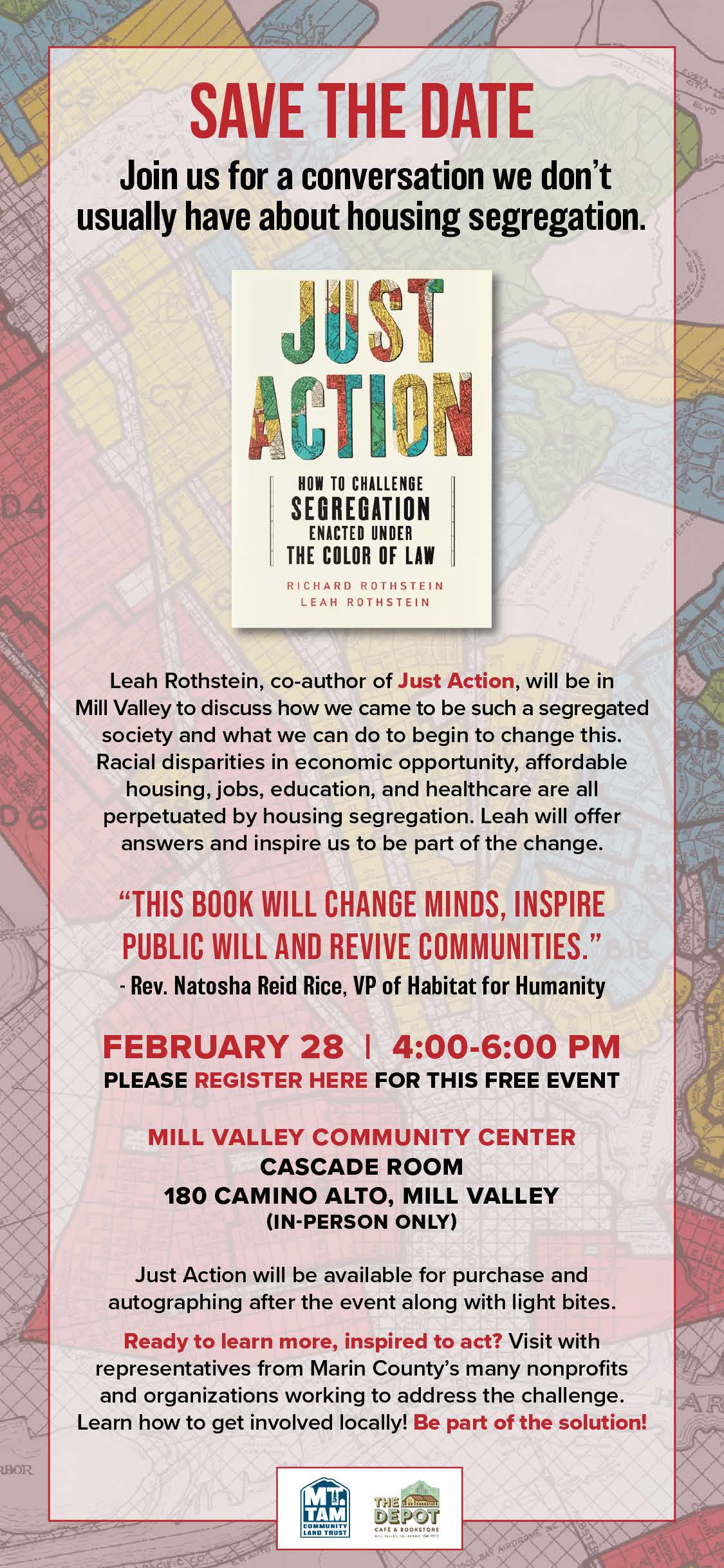 Save the date for Just Action event